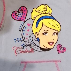 Disney Princess Cinderella Girl's Blue Hoodie Sweatshirt EUC Size 6
